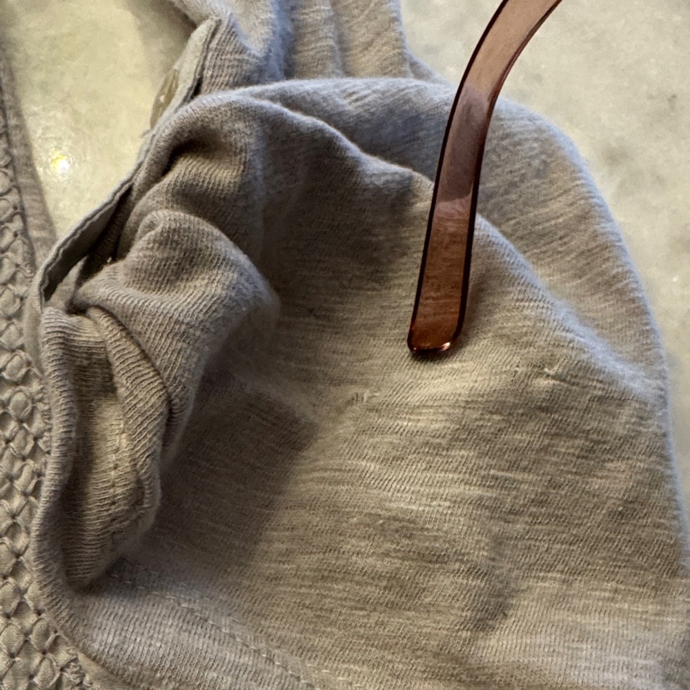 Meadow Rue - Anthropologie light gray Lace Detail Top women’s medium - Picture 13 of 16